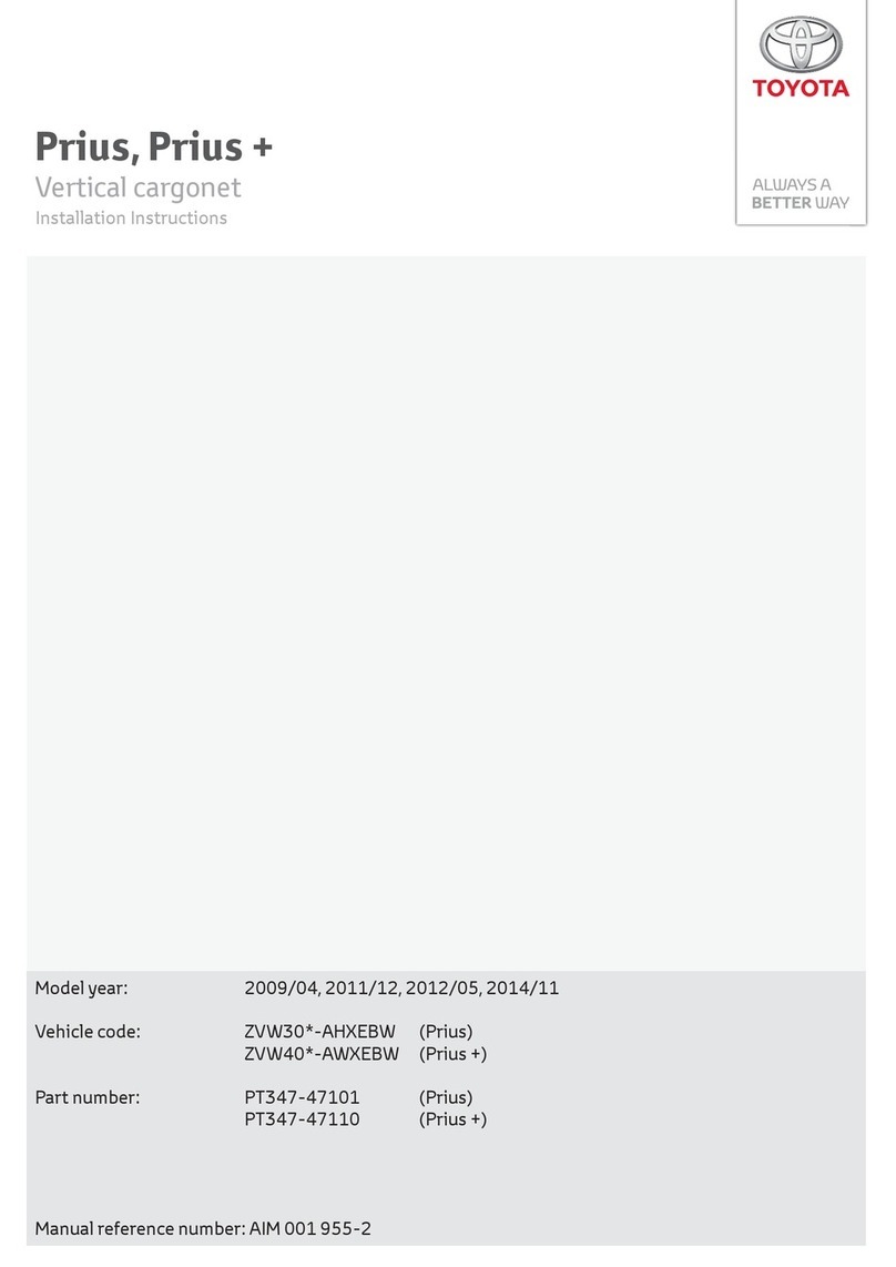 Toyota Prius 2007 installation instructions