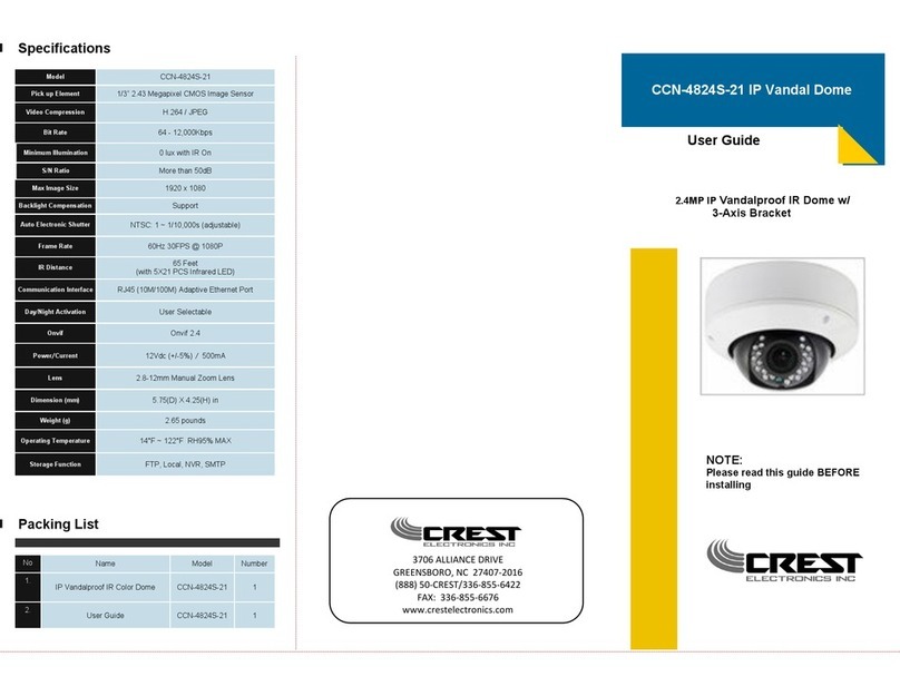 Crest Electronics CCN-4824S-21 User manual