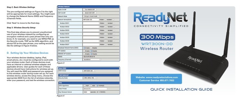 ReadyNet WRT300N-DD Quick installation guide
