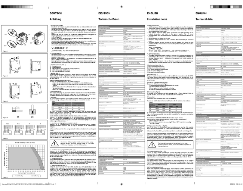 Delta DRP024V240W3BA Installation notes