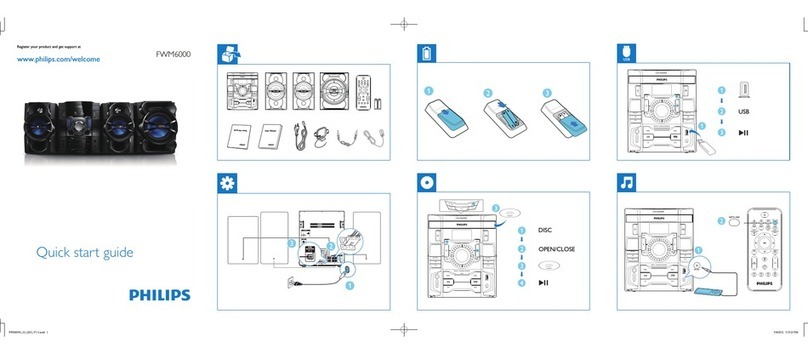 Philips FWM6000 User manual