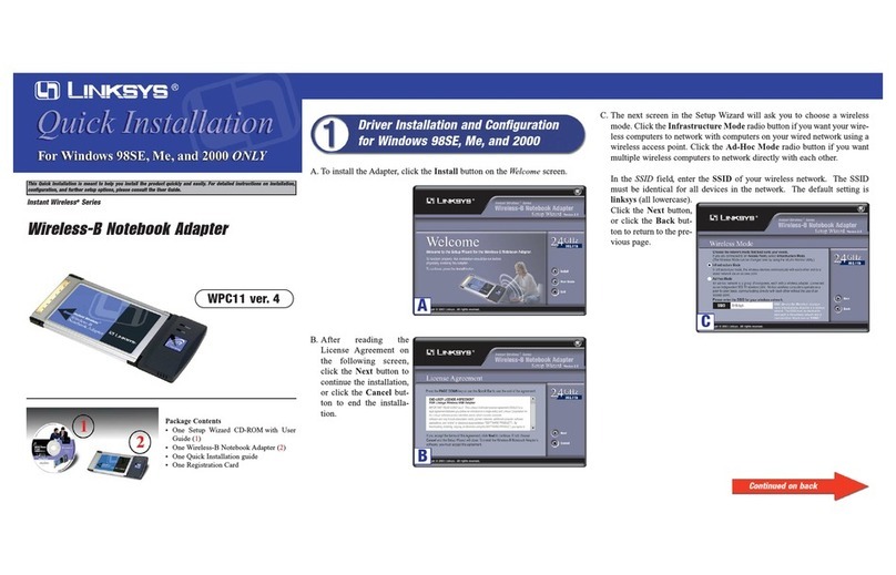 Linksys WPC11 User manual Linksys WPC11 User manual