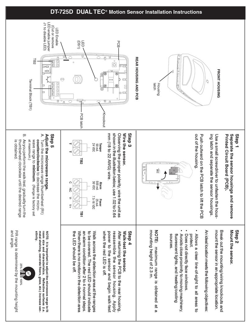 IntelliSense DT-725D DUAL TEC User manual