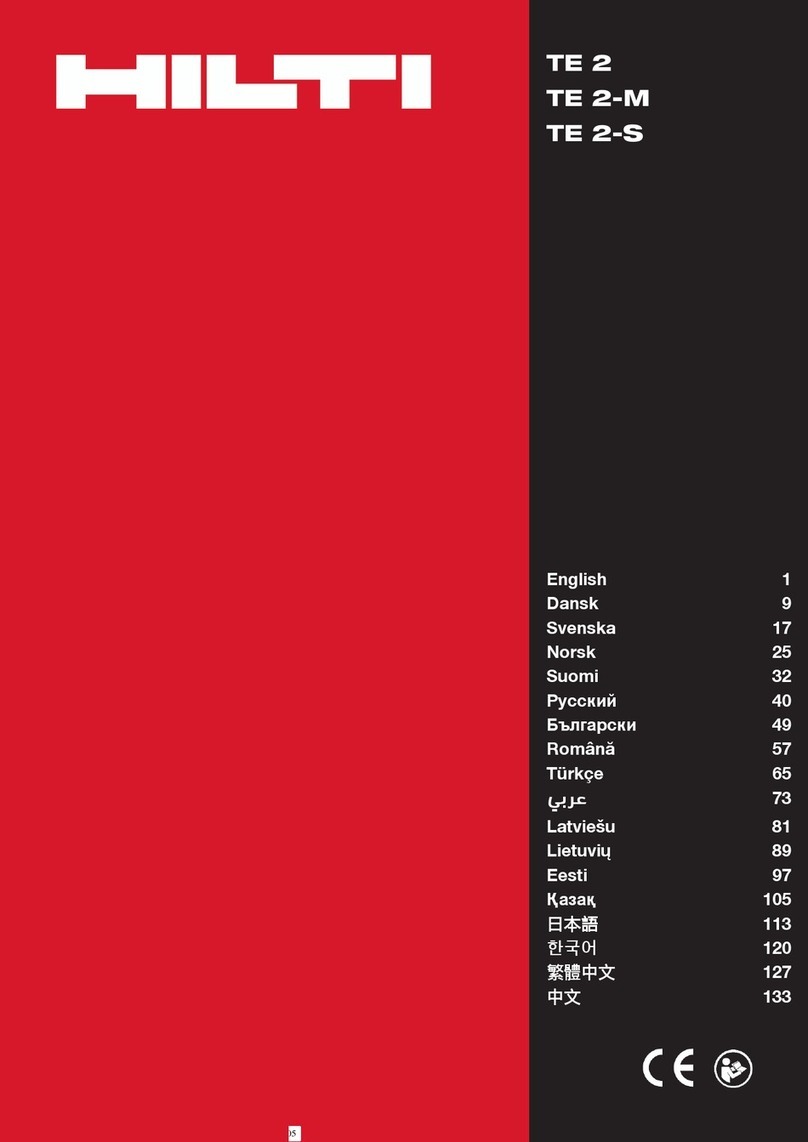 Hilti TE2 User manual