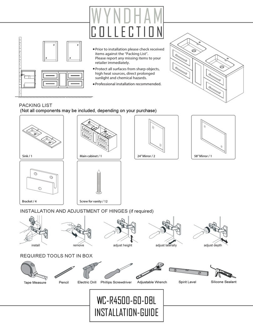 Wyndham Collection WC-R4500-60-DBL installation instructions Wyndham Collection WC-R4500-60-DBL installation instructions