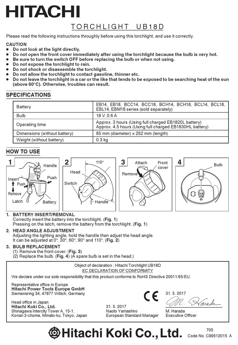 Hitachi UB18D User manual