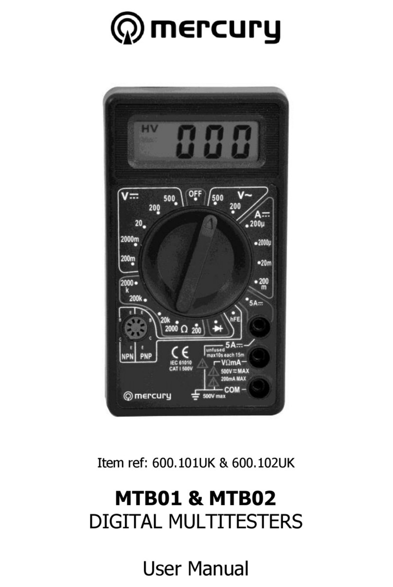 Mercury MTB02 User manual