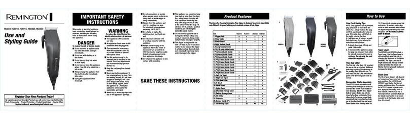 Remington HC5015 User manual