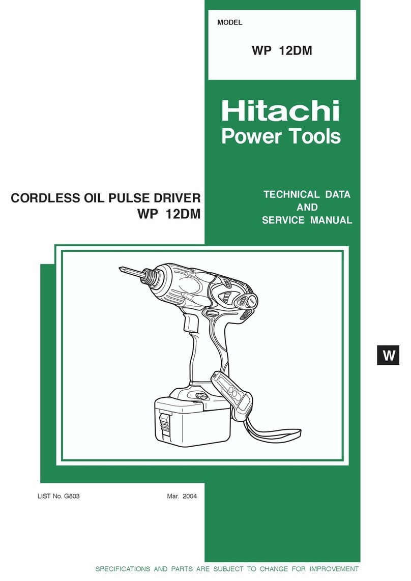 Hitachi WP 12DM User manual