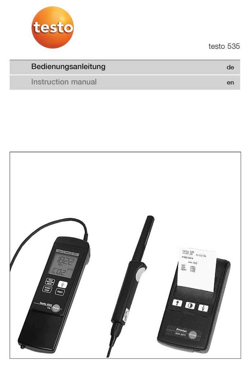 TESTO 535 User manual TESTO 535 User manual