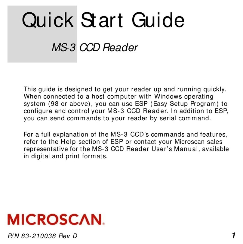 Microscan MS-3 CCD User manual