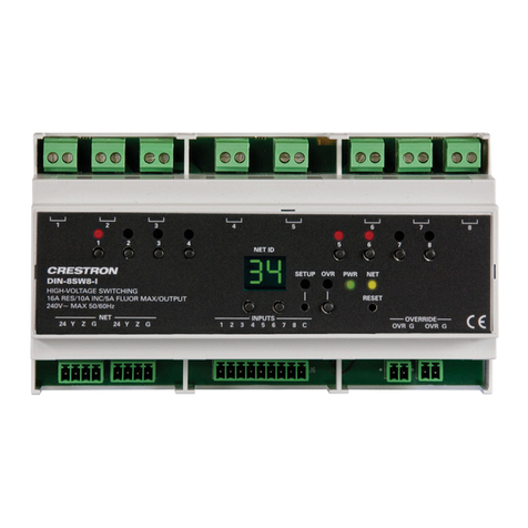 Crestron DIN-8SW8-I installation guide