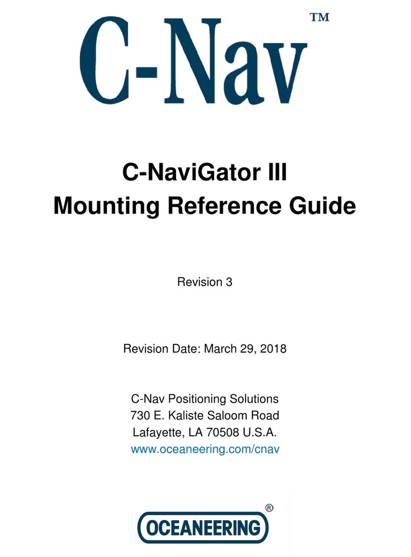 C-Nav C-NaviGator III reference guide