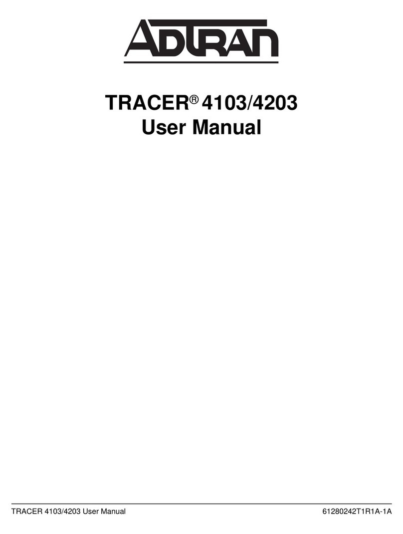 ADTRAN TRACER 4103 user manual