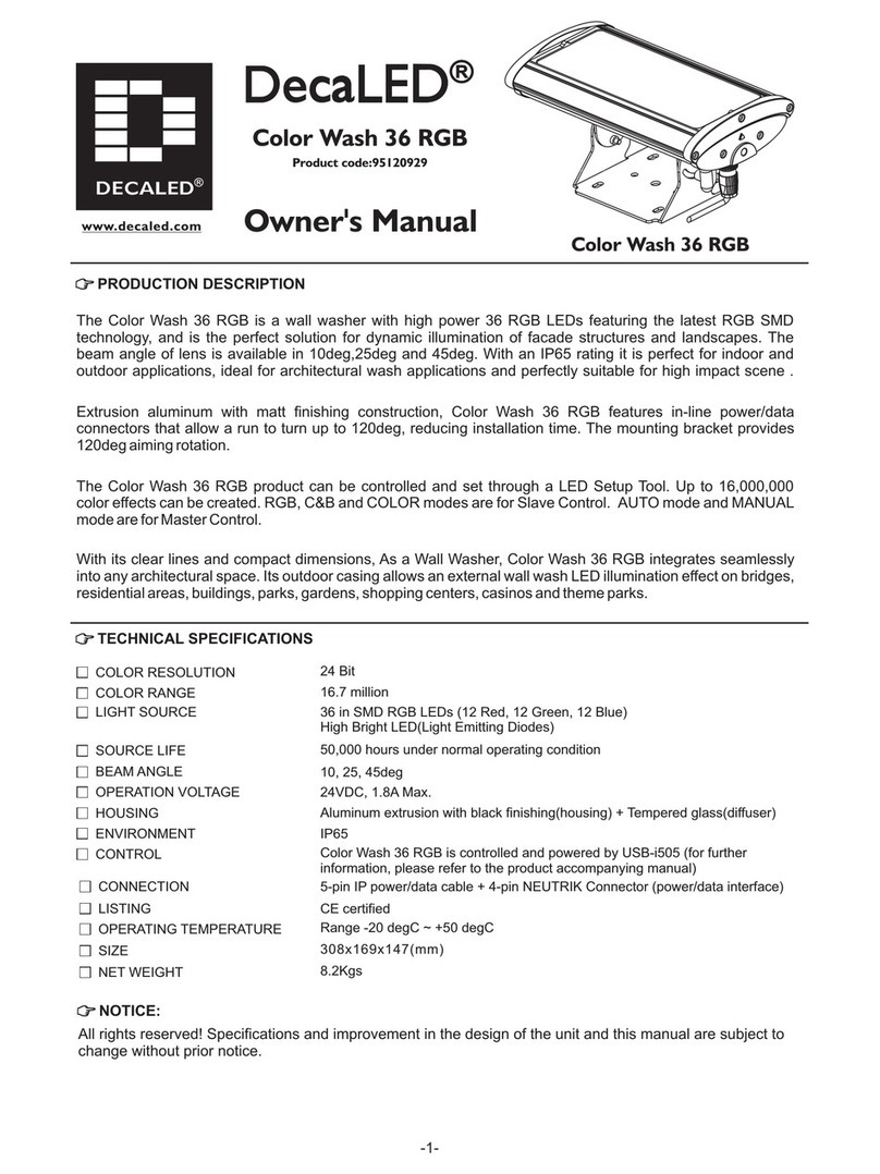 DecaLED 95120929 owner's manual