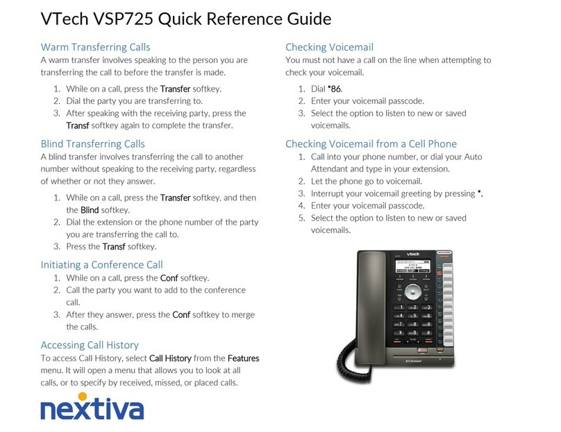 V-tech VSP725 User manual