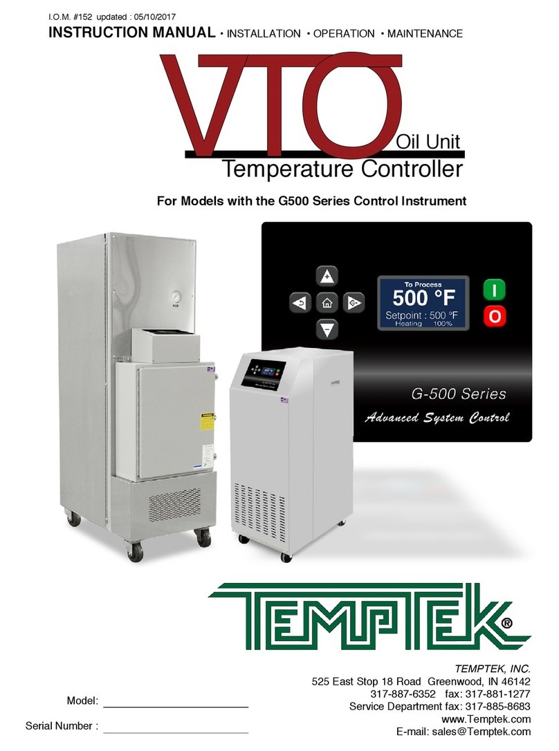 Temptek G-500 Series instruction manual