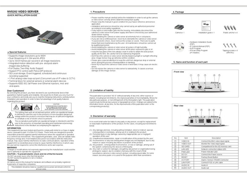 Visionhitech NVS202 User manual