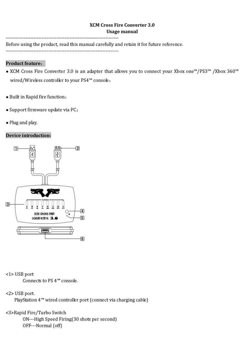 XCM Cross Fire Converter 3.0 Usage manual