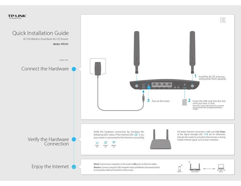 TP-Link ARCHER MR200 User manual