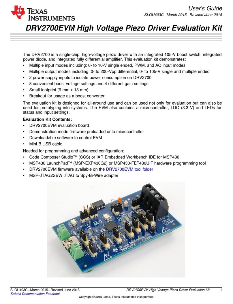 Texas Instruments DRV2700EVM User manual