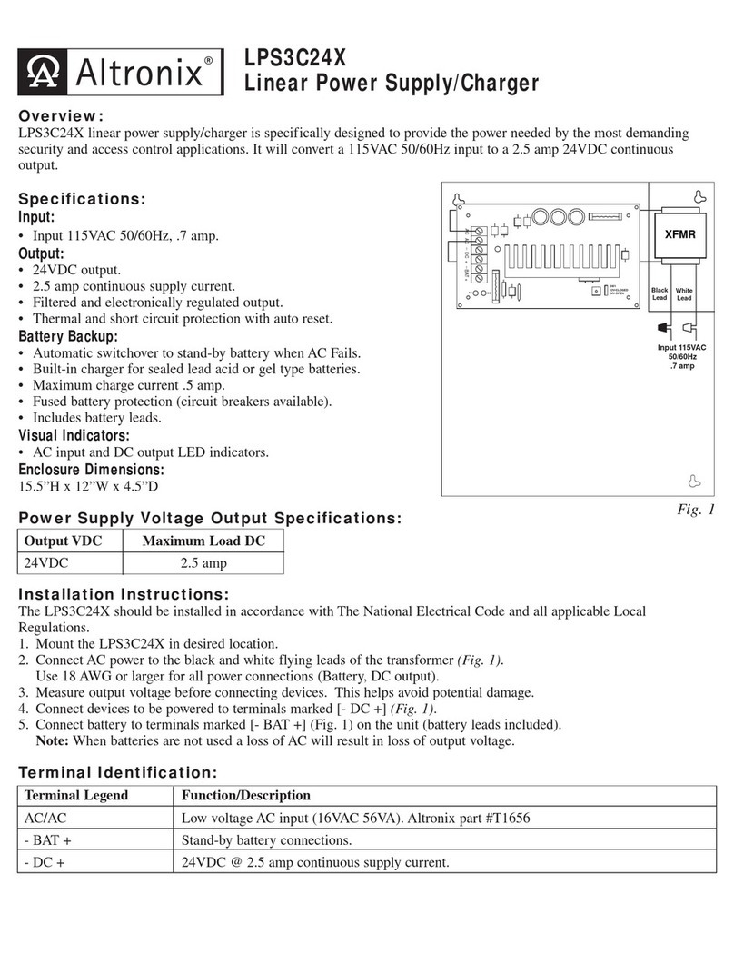 Altronix LPS3C24X User manual