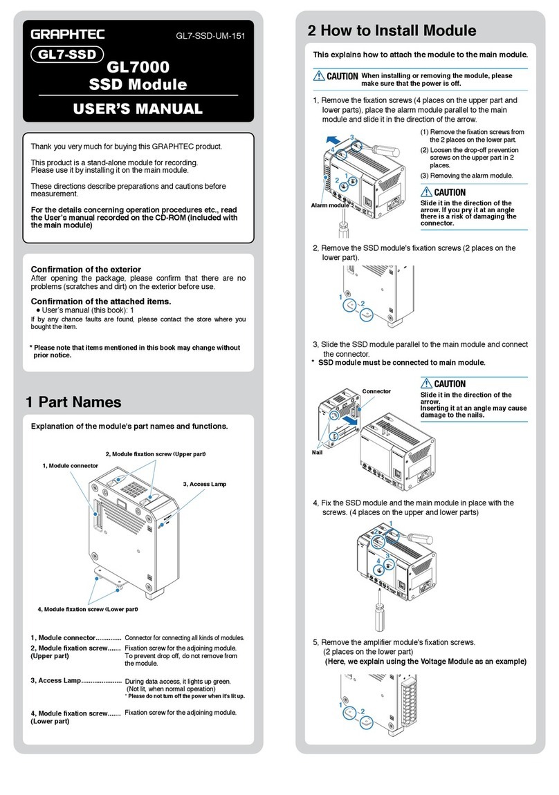 GRAPHTEC Data Platform GL7000 user manual GRAPHTEC Data Platform GL7000 user manual