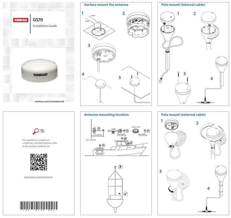 Simrad GS70 installation guide