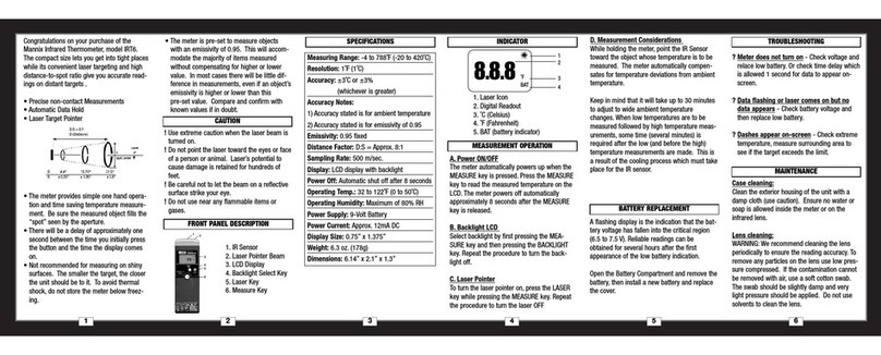 Mannix IRT6 Operation manual