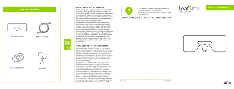 Mohu Leaf Metro instruction manual