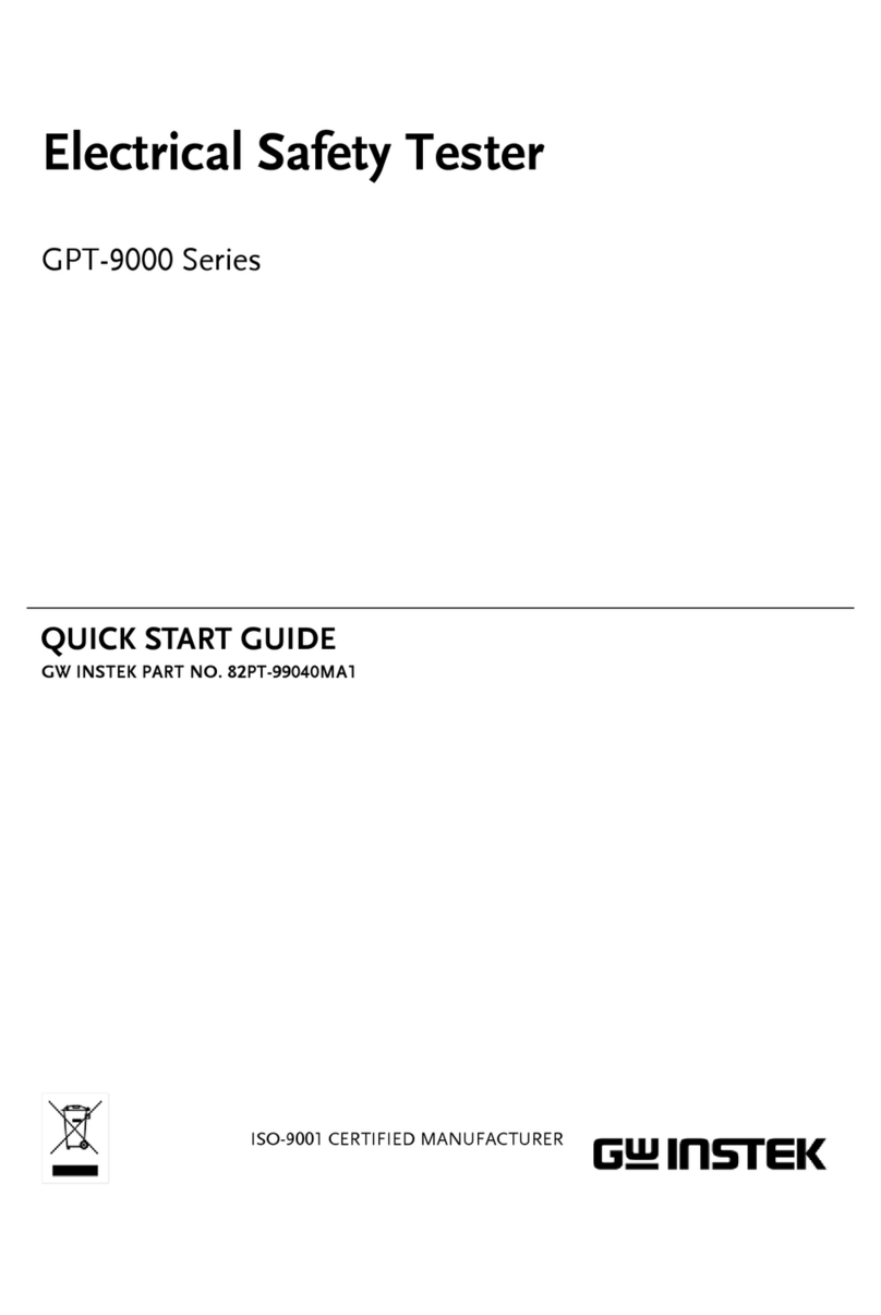 GW Instek GPT-9801 quick start guide