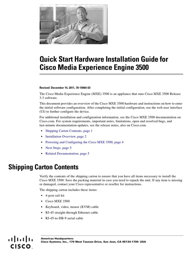Cisco MXE 3500 Manual