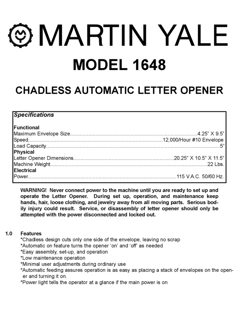 Martin Yale 1648 manual