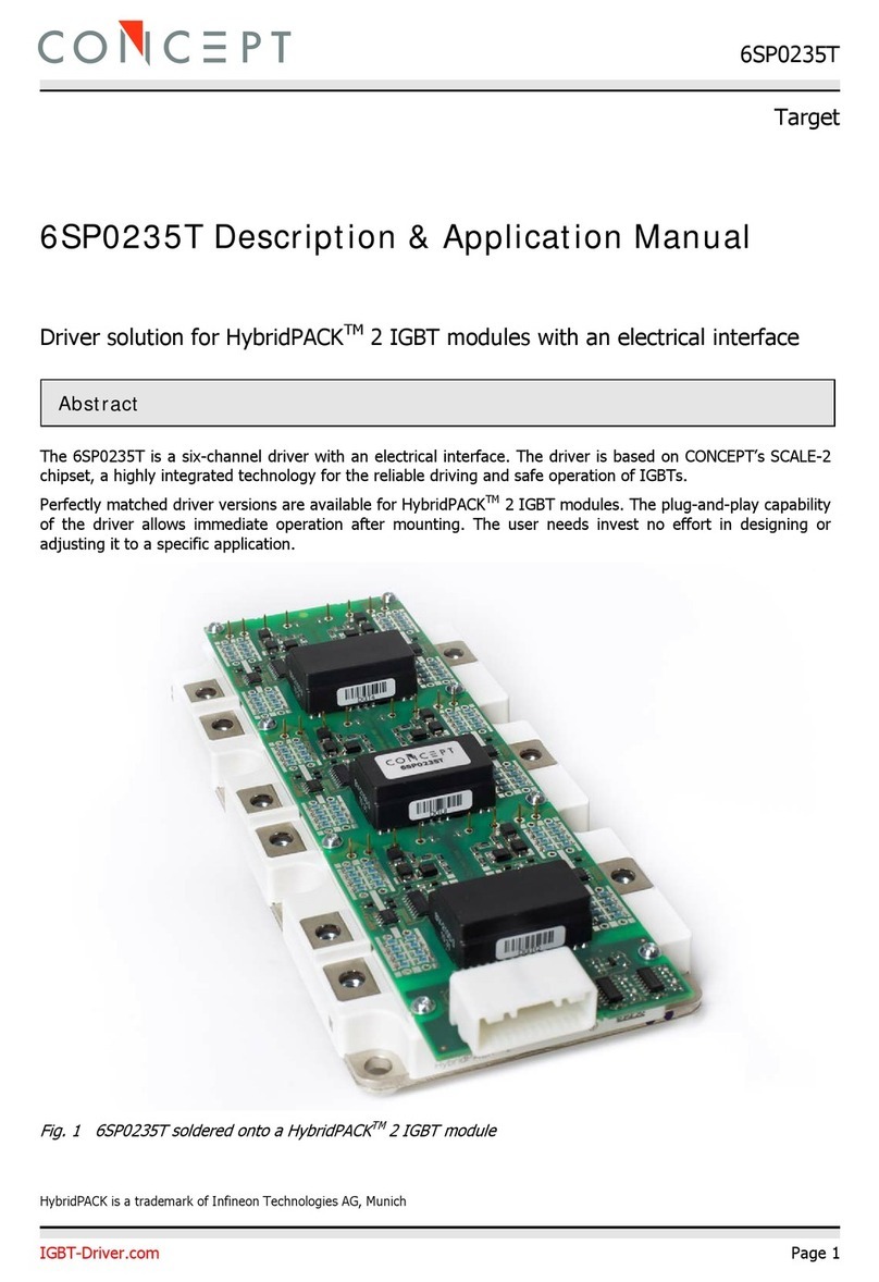 Concept2 6SP0235T Applications manual