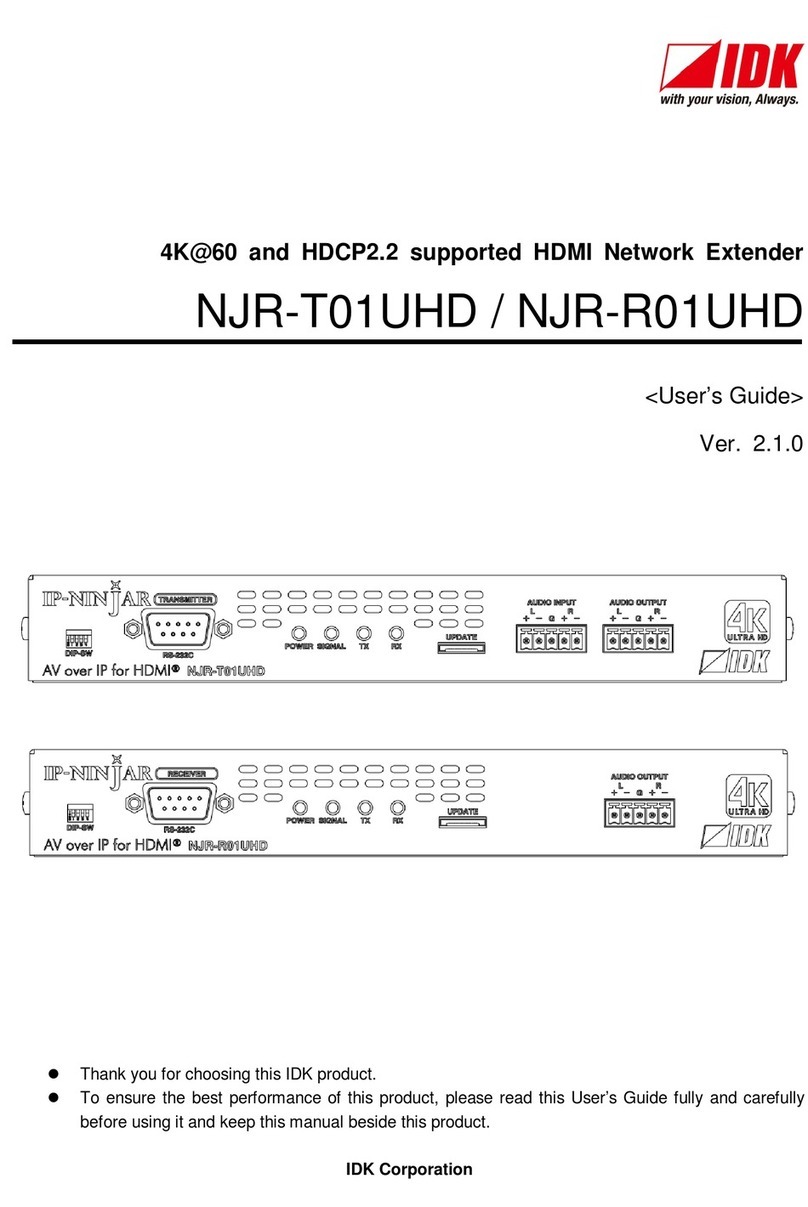 IDK NJR-T01UHD user guide