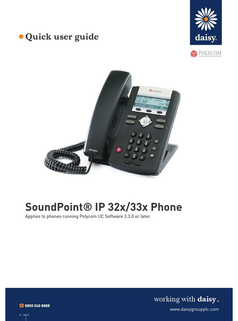 Polycom SoundPoint IP 33 Series Quick user guide