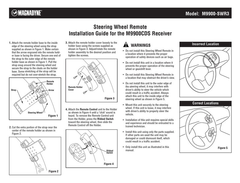 Magnadyne M9900-SWR3 User manual