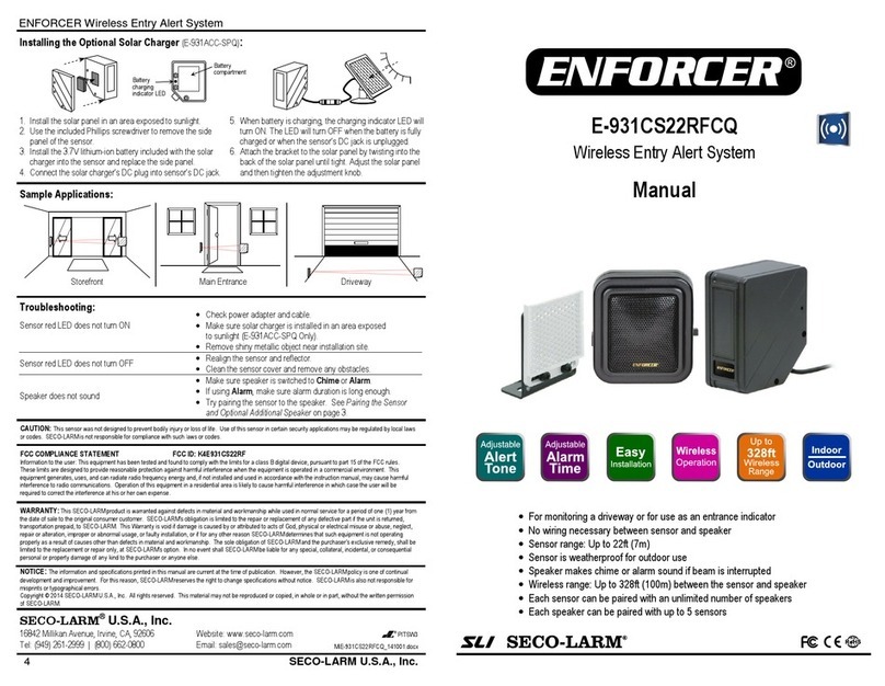 ENFORCER E-931CS22RFCQ manual