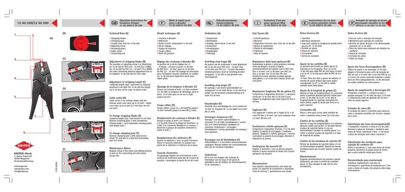 KNIPEX 12 40 200 Operation instructions