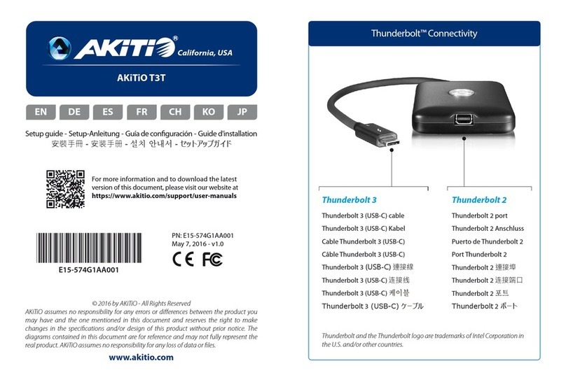 Akitio T3T Setup guide