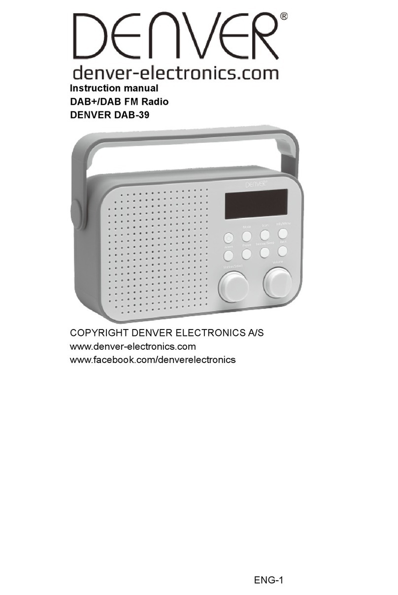 Denver Electronics DENVER DAB-39 instruction manual