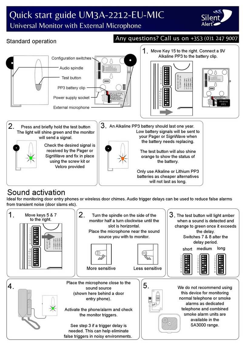 Silent Alert UM3A-2212-EU-MIC quick start guide
