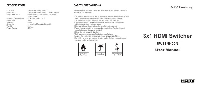 MyCableMart SW31NN00N user manual