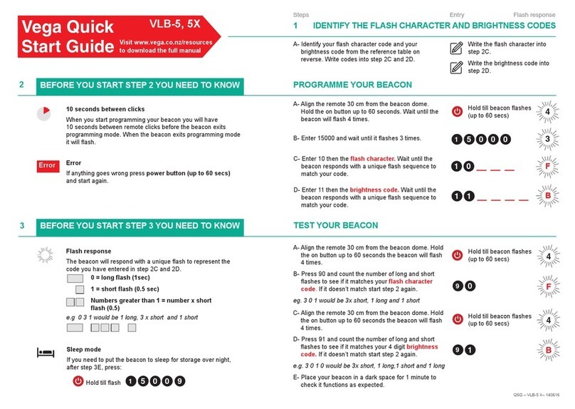 Vega VLB-5 quick start guide