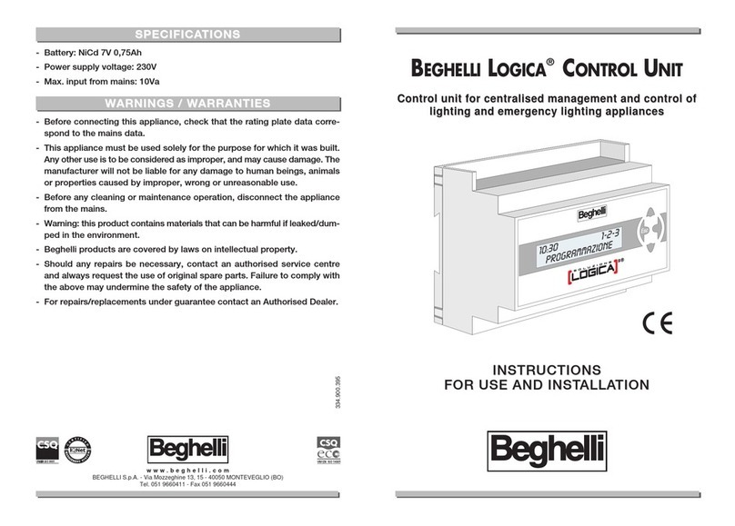 Beghelli LOGICA Instructions for use & installation