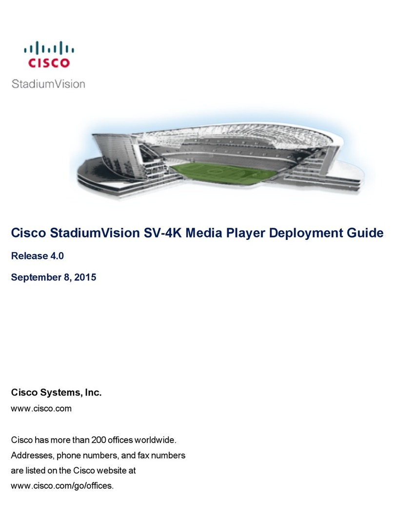 Cisco StadiumVision SV-4K Quick reference guide