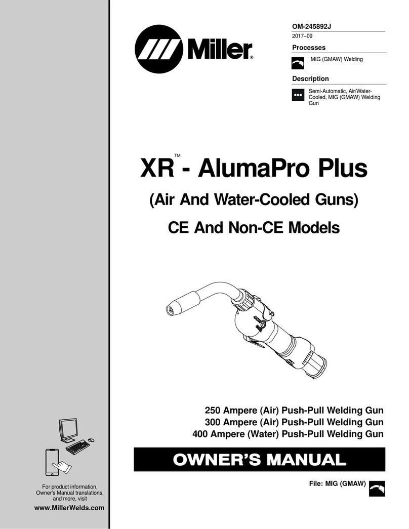 Miller XR-A AlumaPro Plus 15 ft User manual