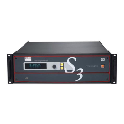 Barco S3-4K User manual Barco S3-4K User manual