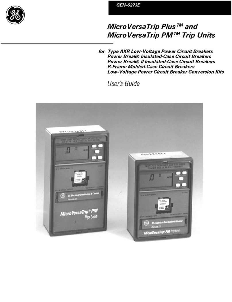 GE MicroVersaTrip Plus User manual