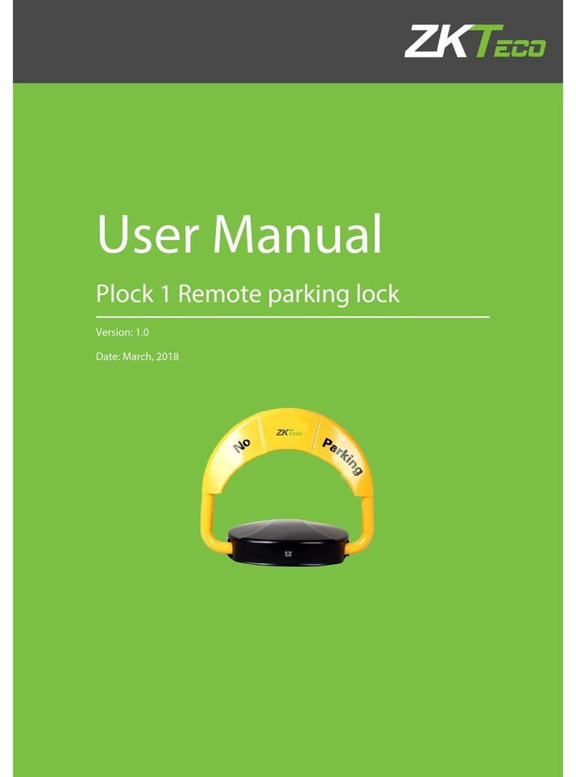 ZKTeco Plock 1 user manual
